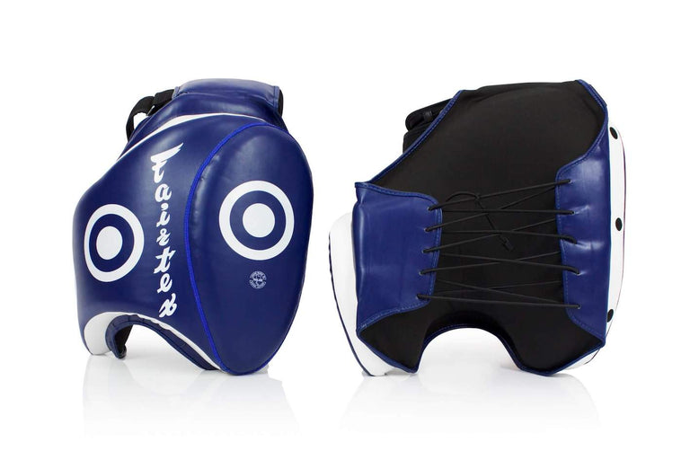 Leg Protector Fairtex Thigh pads Blue/White
