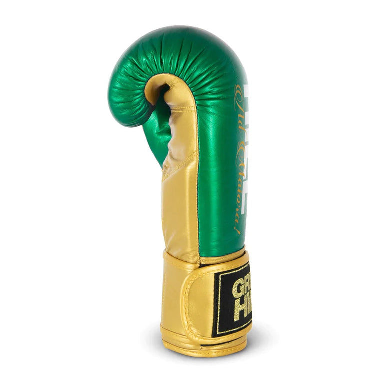 Green Hill Boxing Gloves Legend PLATINUM Green-Gold
