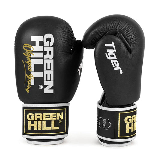 Green Hill Boxing Gloves Tiger Black