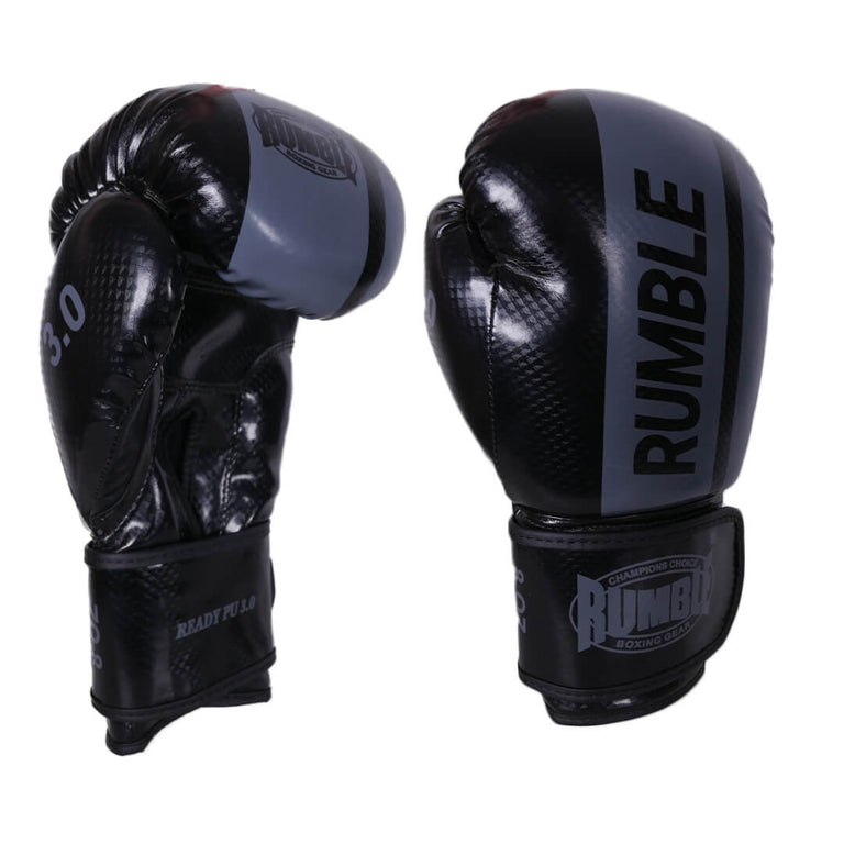 Rumble Boxing gloves Junior PU 3.0 Black-Grey