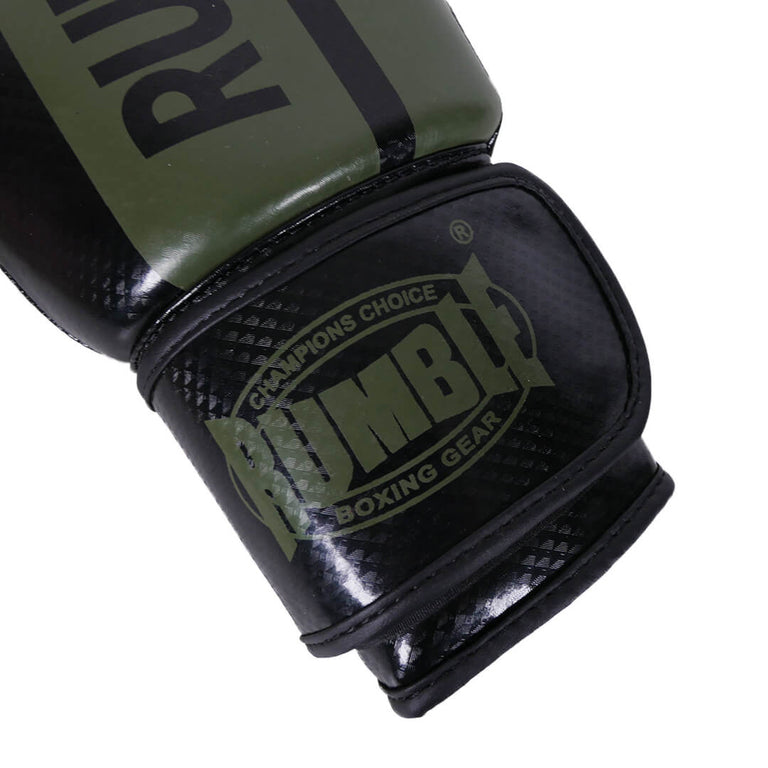 Rumble Boxing Gloves Ready PU 3.0 Black-Army Green