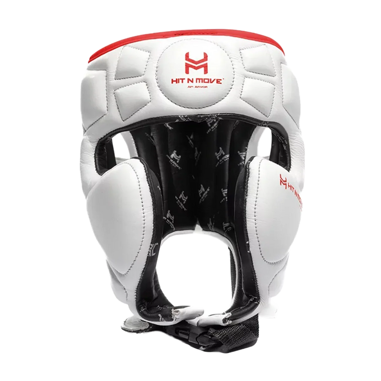 Hit N Move Headguard Air Armor White/Red