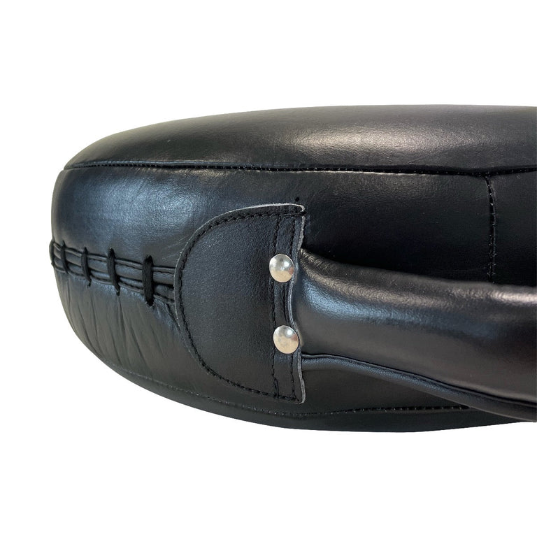 Rumble Round Lever Pad Black-Red leather