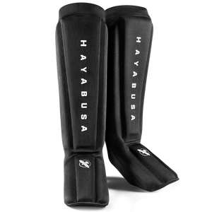 Hayabusa Core Sleeved Shin Guard Black