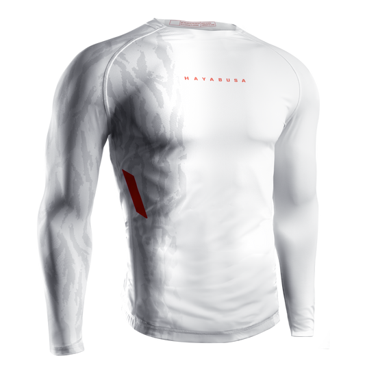 Hayabusa Rashguard Apex Long Sleeve White