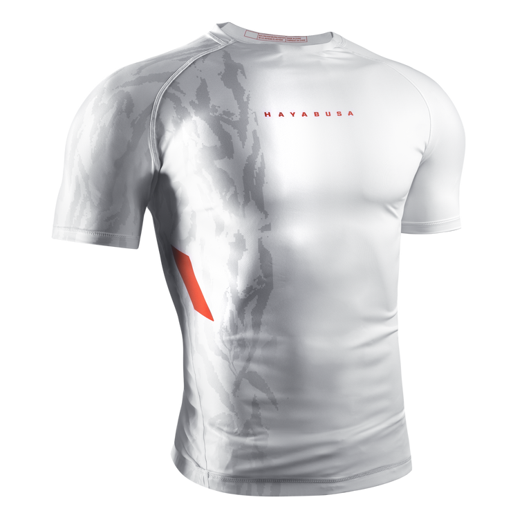 Hayabusa Rashguard Apex Short Sleeve White