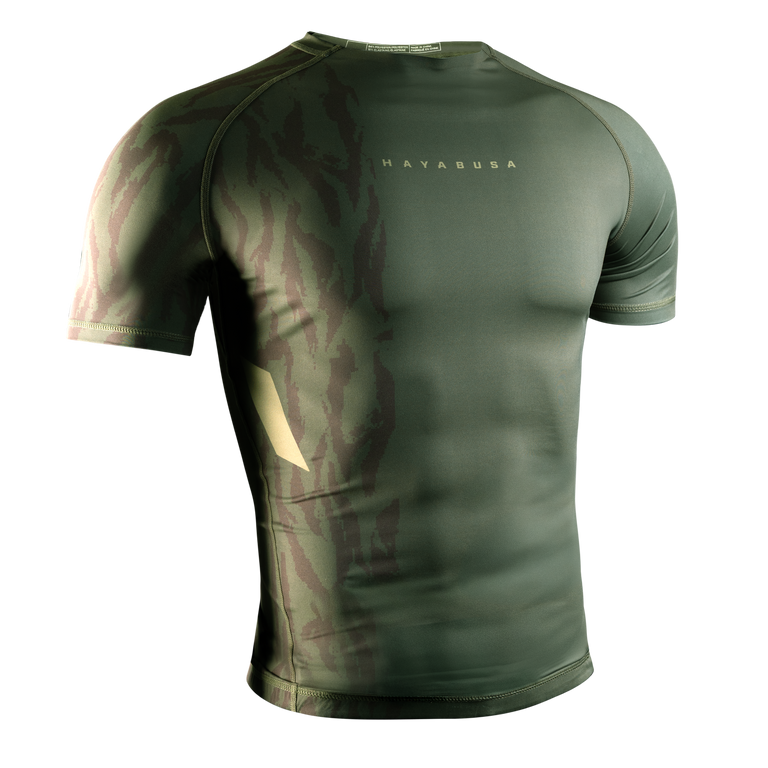 Hayabusa Rashguard Apex Short Sleeve Green