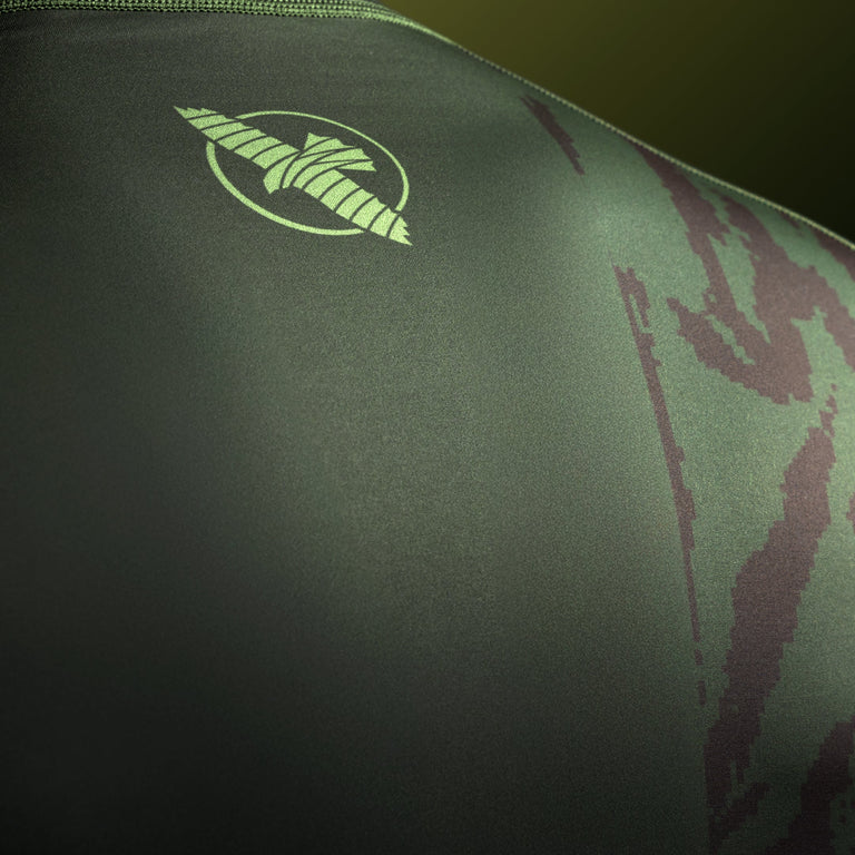 Hayabusa Rashguard Apex Short Sleeve Green