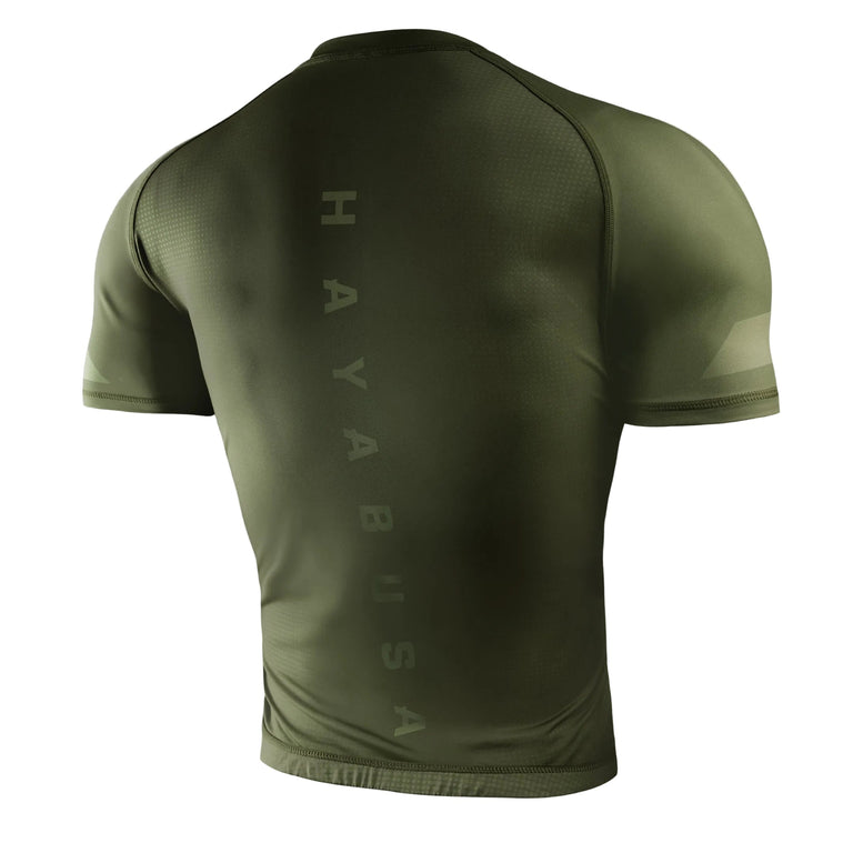 Hayabusa Rashguard Core Short Sleeve Green