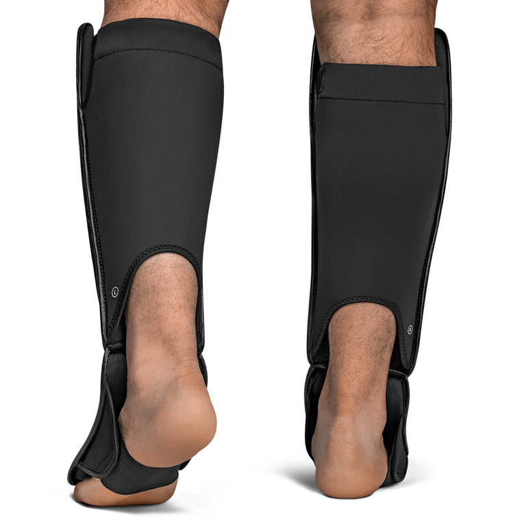 Hayabusa Shin Guards T3 Full Back Black/Gold