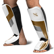 Hayabusa Shin Guards T3 Full Back White/Gold