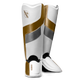 Hayabusa Shin Guards T3 Full Back White/Gold