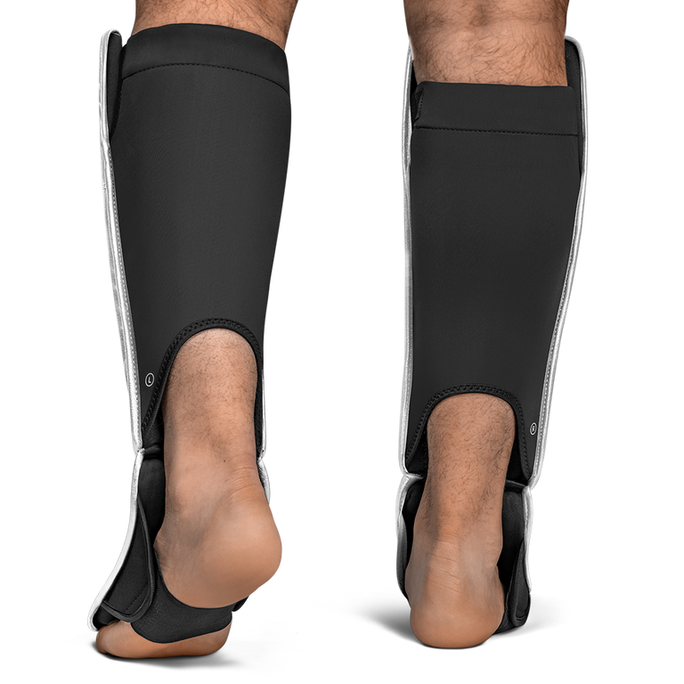 Hayabusa Shin Guards T3 Full Back White/Gold