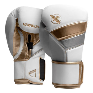 Hayabusa Boxing Gloves T3 - White/Gold