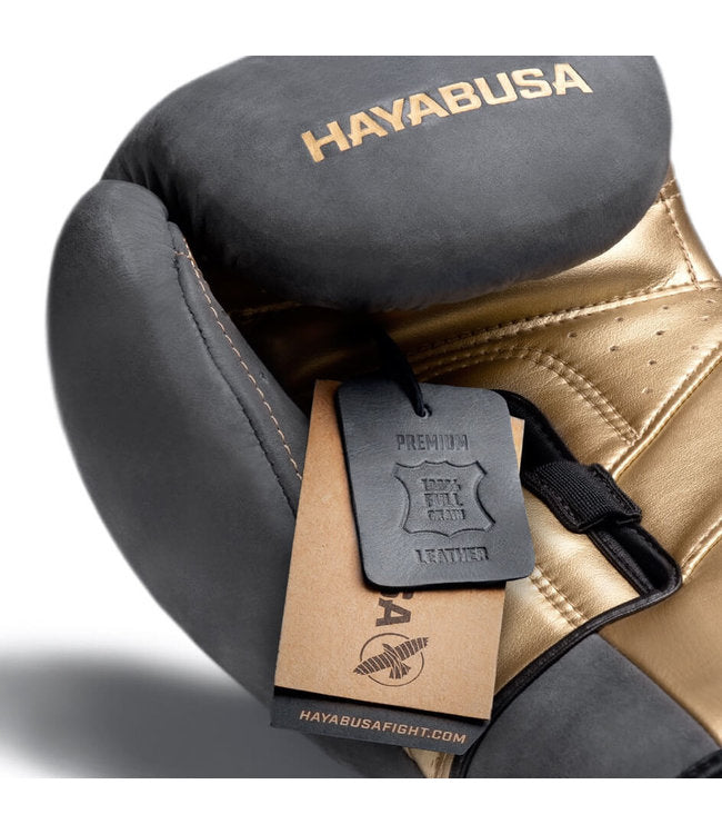 Hayabusa Boxing Gloves T3 LX Obsidian-Gold
