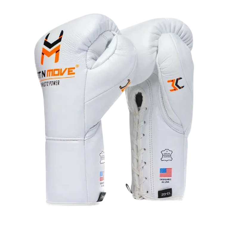 Hit N Move Bag and Conditioning Boxing Gloves Compact 12oz White