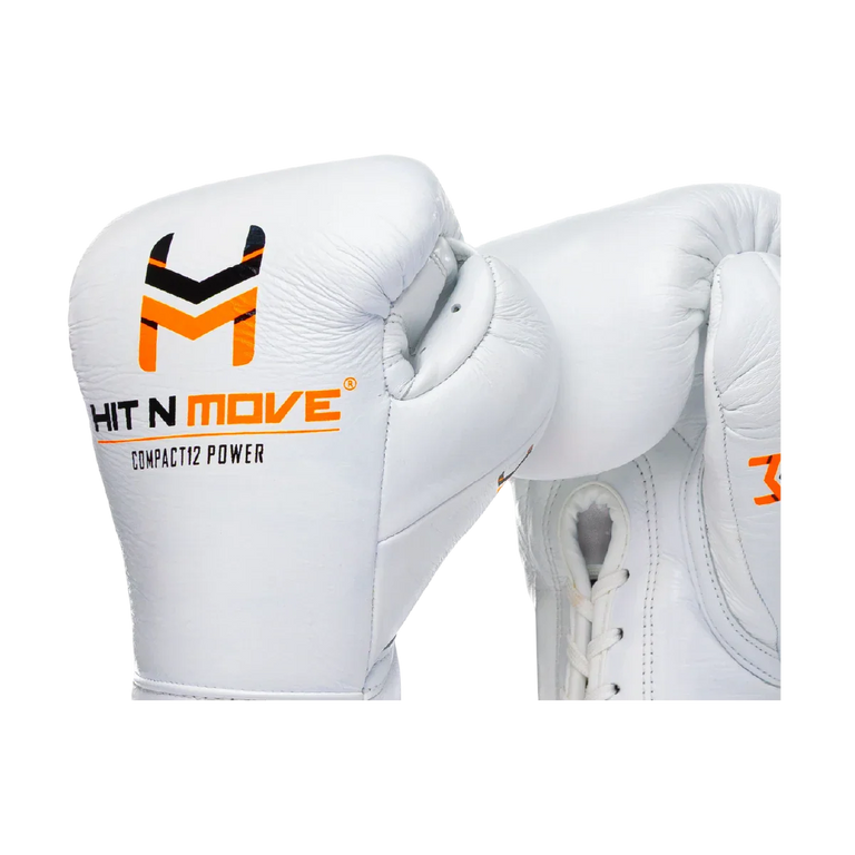 Hit N Move Bag and Conditioning Boxing Gloves Compact 12oz White
