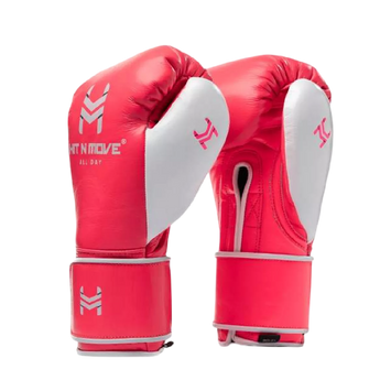 Hit N Move Boxing Gloves All Day Pro-Grip Plus Pink/White