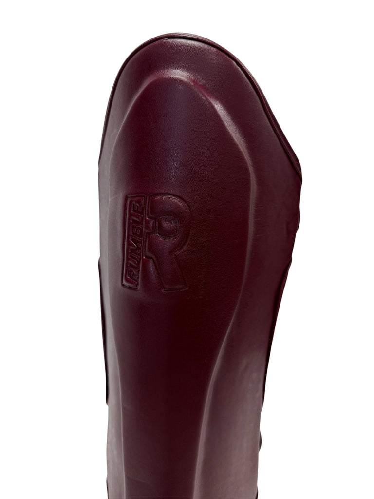 Rumble Shin Guards R-Line Pro Burgundy