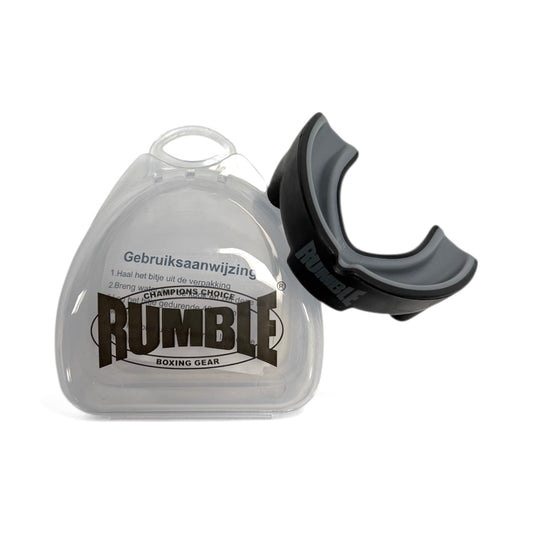 Rumble Mouth guard Special with Gel Black-Grey