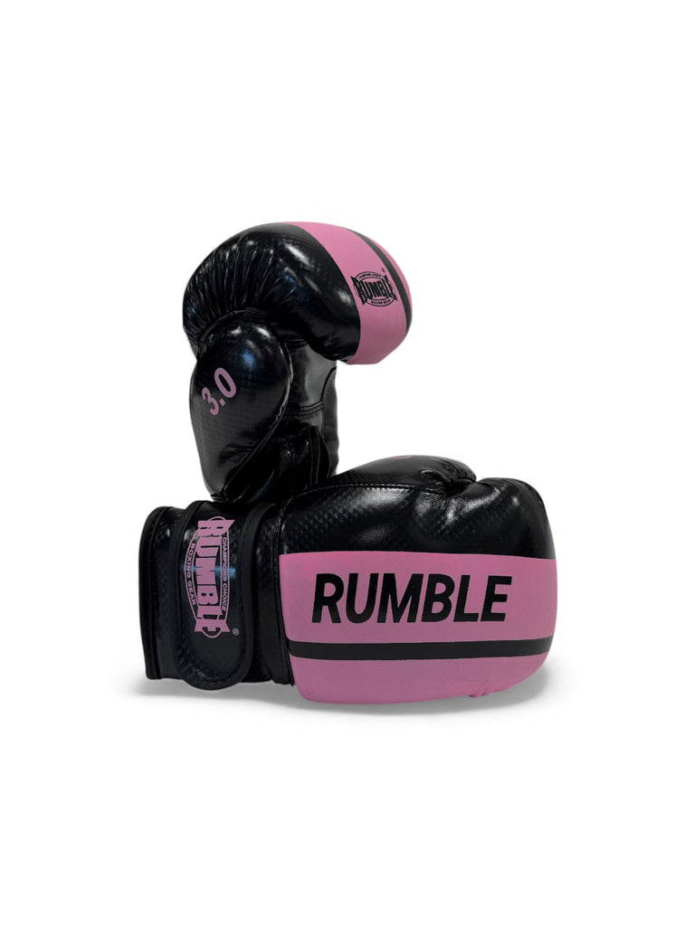 Rumble Boxing Gloves Junior PU 3.0 Black-Light Pink SALE