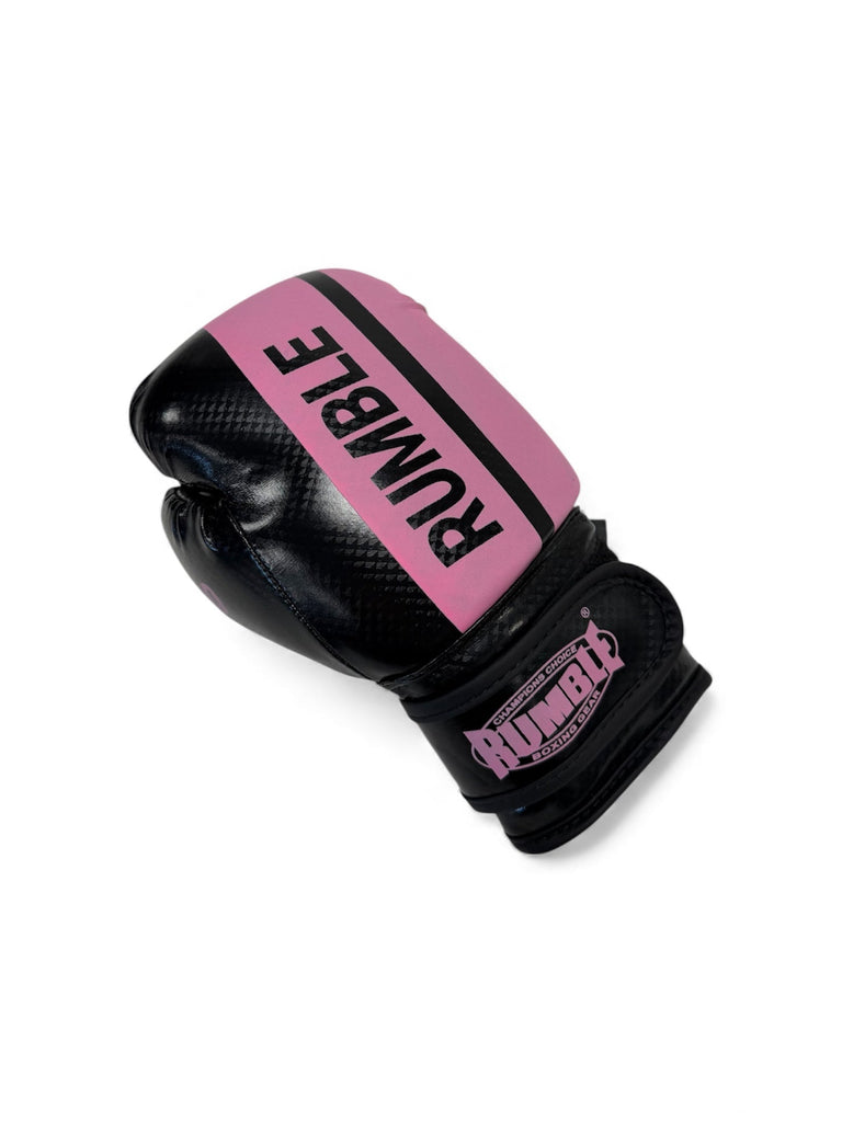 Rumble Boxing Gloves Junior PU 3.0 Black-Light Pink SALE