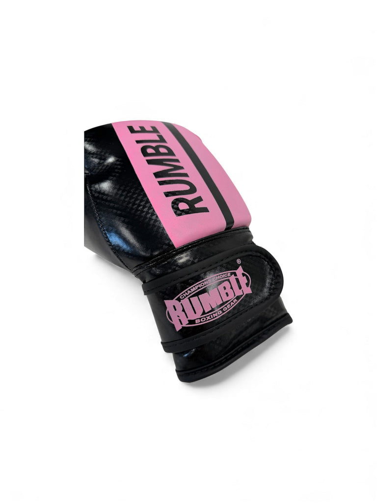 Rumble Boxing Gloves Junior PU 3.0 Black-Light Pink SALE