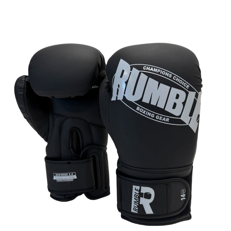 Rumble Boxing Gloves PU Beginner 2.0 Black/White