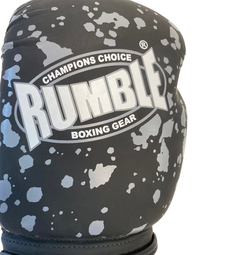 Rumble Boxing Gloves Splash Black/Grey