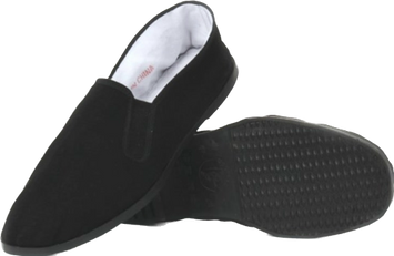 Kung Fu Shoes Rubber Sole Black