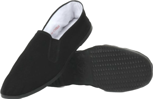 Kung Fu Shoes Rubber Sole Black