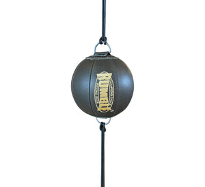 Rumble Boxing ball Brown/Gold Double End Ball leather Metal Ring