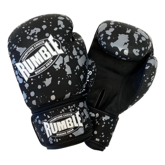 Rumble Boxing Gloves Splash Black/Grey