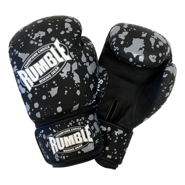 Rumble Boxing Gloves Splash Black/Grey