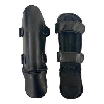 Rumble Shin Guards Ready PU Black-Black 2.0