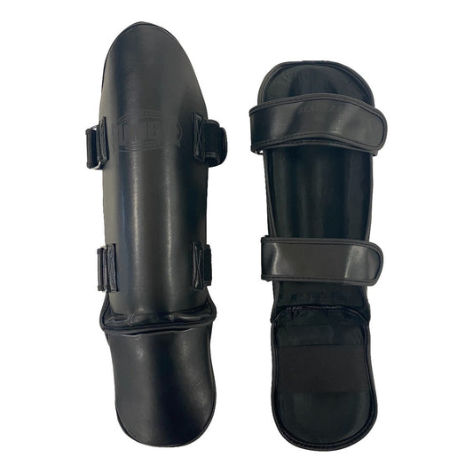 Rumble Shin Guards Ready PU Black-Black 2.0