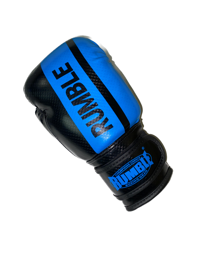 Rumble Boxing Gloves Junior PU 3.0 Black-Blue