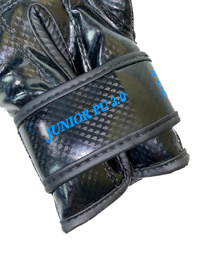 Rumble Boxing Gloves Junior PU 3.0 Black-Blue