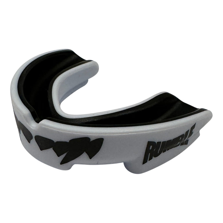 Rumble Mouth guard Special with Gel Fang White-Black