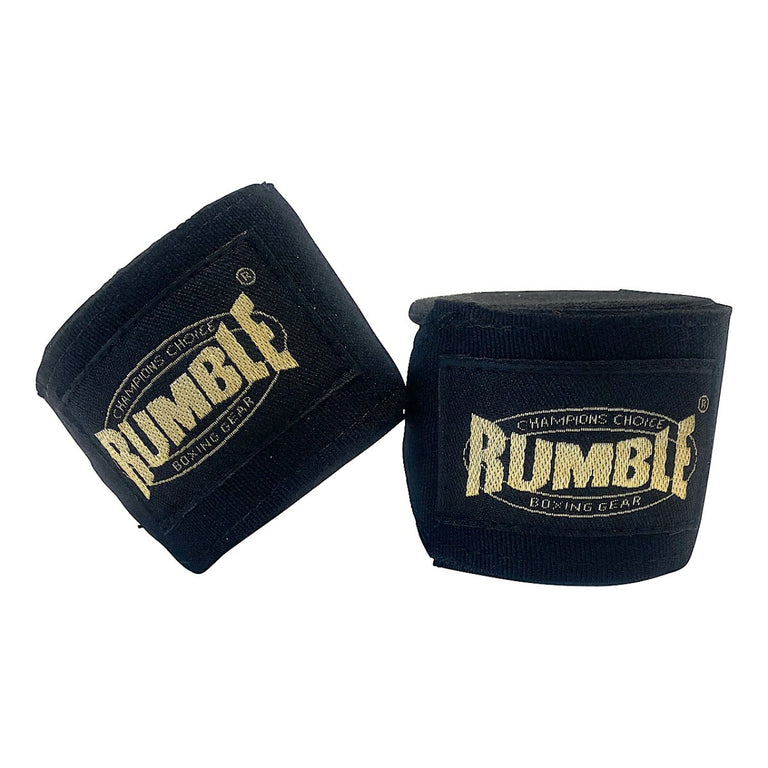 Rumble Hand Wrap Elastic Black-Gold