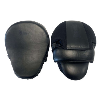 Rumble Hand Pads Leather Curved Special Black-Black