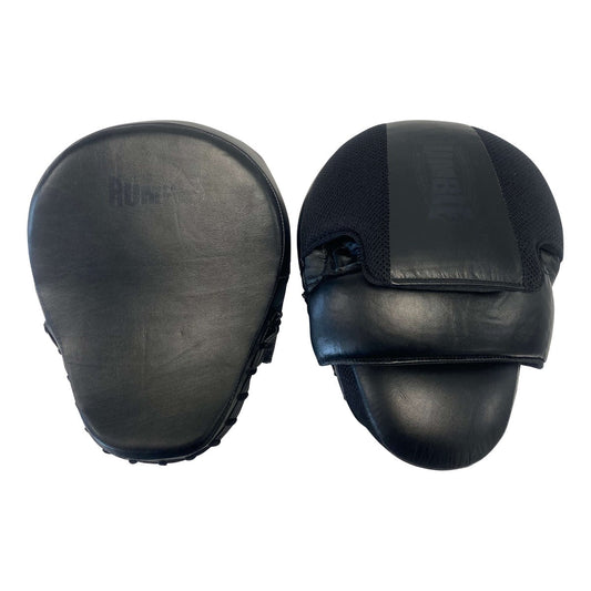 Rumble Hand Pads Leather Curved Special Black-Black
