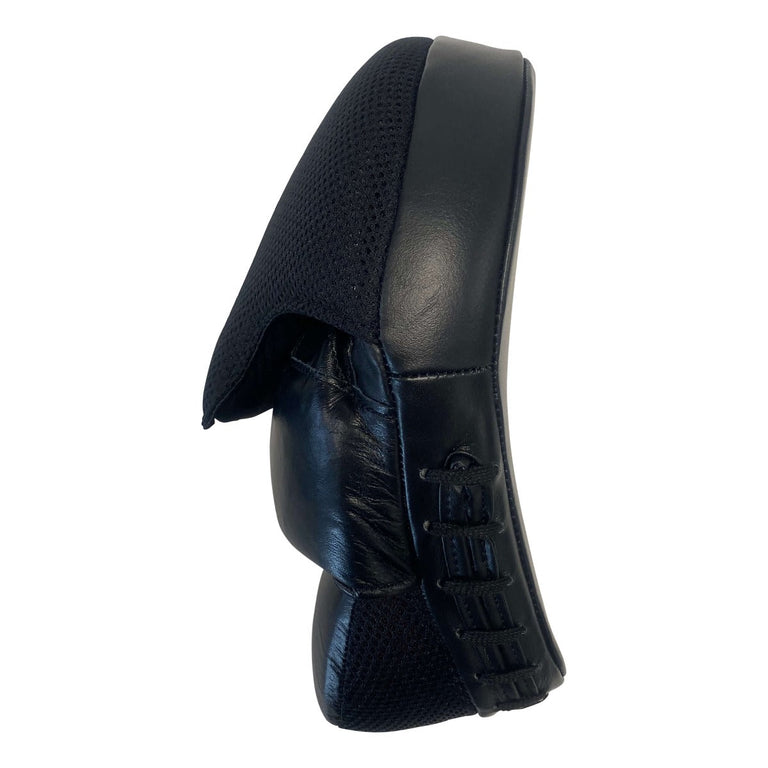 Rumble Hand Pads Leather Curved Special Black-Black