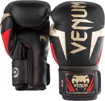 Venum Boxing Gloves Elite Black/Gold/Red
