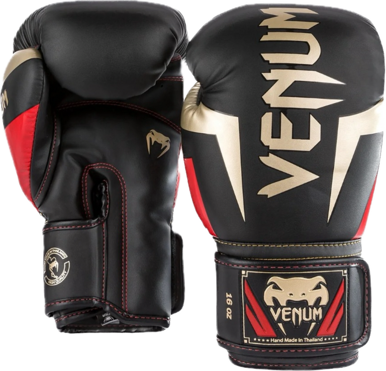 Venum Boxing Gloves Elite Black/Gold/Red
