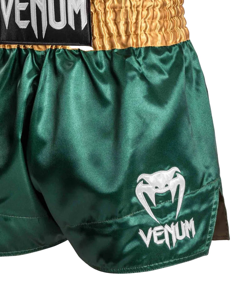 Venum Kickboxing Shorts Classic Green/Gold/White