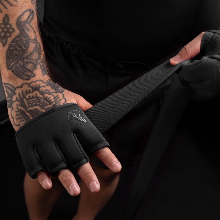Hayabusa Knuckle Protector and Hand Wrap 2in1 Black