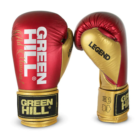 Green Hill Boxing Gloves Legend PLATINUM Red-Gold