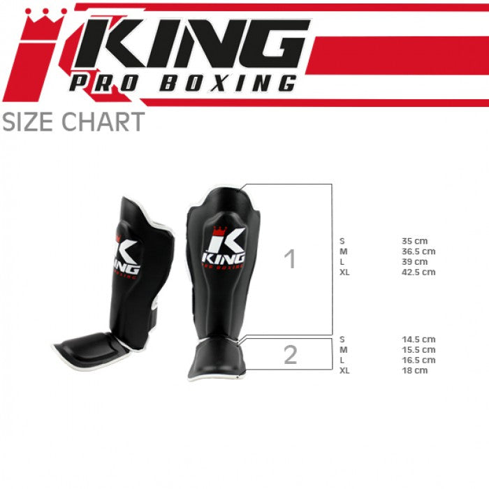 King Pro Boxing Shin guard SG-5 White/Gold