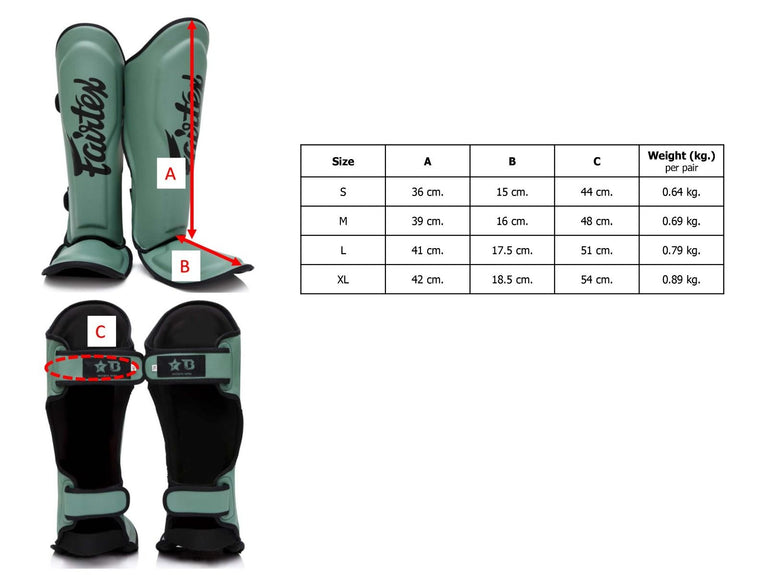 Fairtex Shin Guards Booster FXB-SG GR